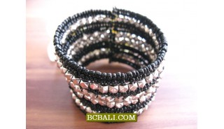 Bali Beads Cuff Bracelets Free Shipping Package